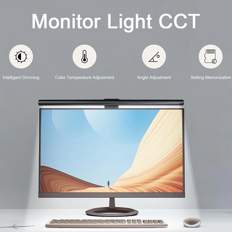 LED الكمبيوتر شاشة الكمبيوتر ضوء بار شاشة التحكم عن بعد مصابيح تعليق للزينة USB RGB مصباح ستبليس عكس الضوء لإضاءة ألعاب المكتب