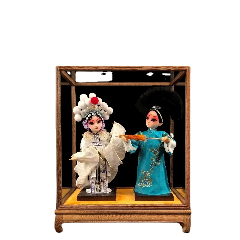 Peking Opera Silk Doll Set Handicraft Ornaments