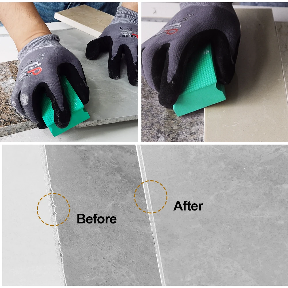 BRSCHNITT Electroplated Hand Polishing Blocks For Polishing Granite Marble Glass Concrete Sponge Handle Polishing Pad