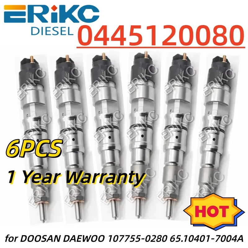 

0445120080 Дизельный инжектор Common Rail 0 445 120 080 для DOOSAN DAEWOO 1077550280 65104017004 107755-0280 65.10401-7004A