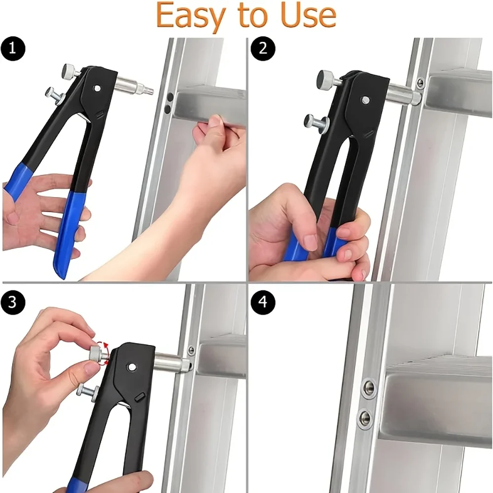 Ручной пистолет для заклепочных гаек, многофункциональный инструмент для заклепочных гаек, подходит для гаек M3 M4 M5 M6 M8, бытовые плоскогубцы для заклепочных гаек своими руками