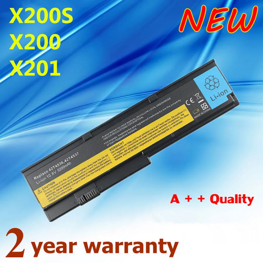 

Laptop Battery for Lenovo ThinkPad X200 X200s X201 X201i X201s ASM 42T4537 FRU 42T4536 42T4538