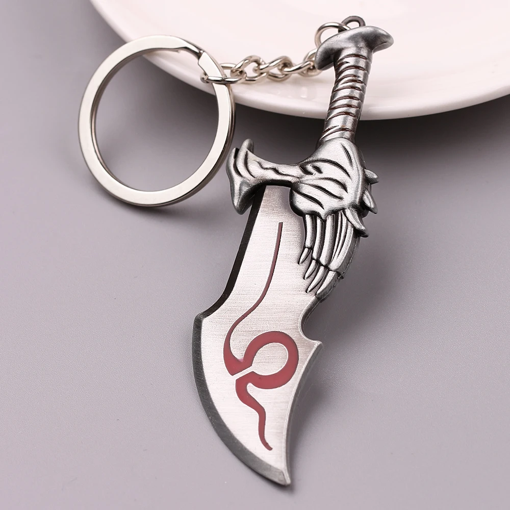 God of War 4 Kratos Sword Keychain Pendant Keyring Jewelry Men And Women Car key chain Accessories view 4