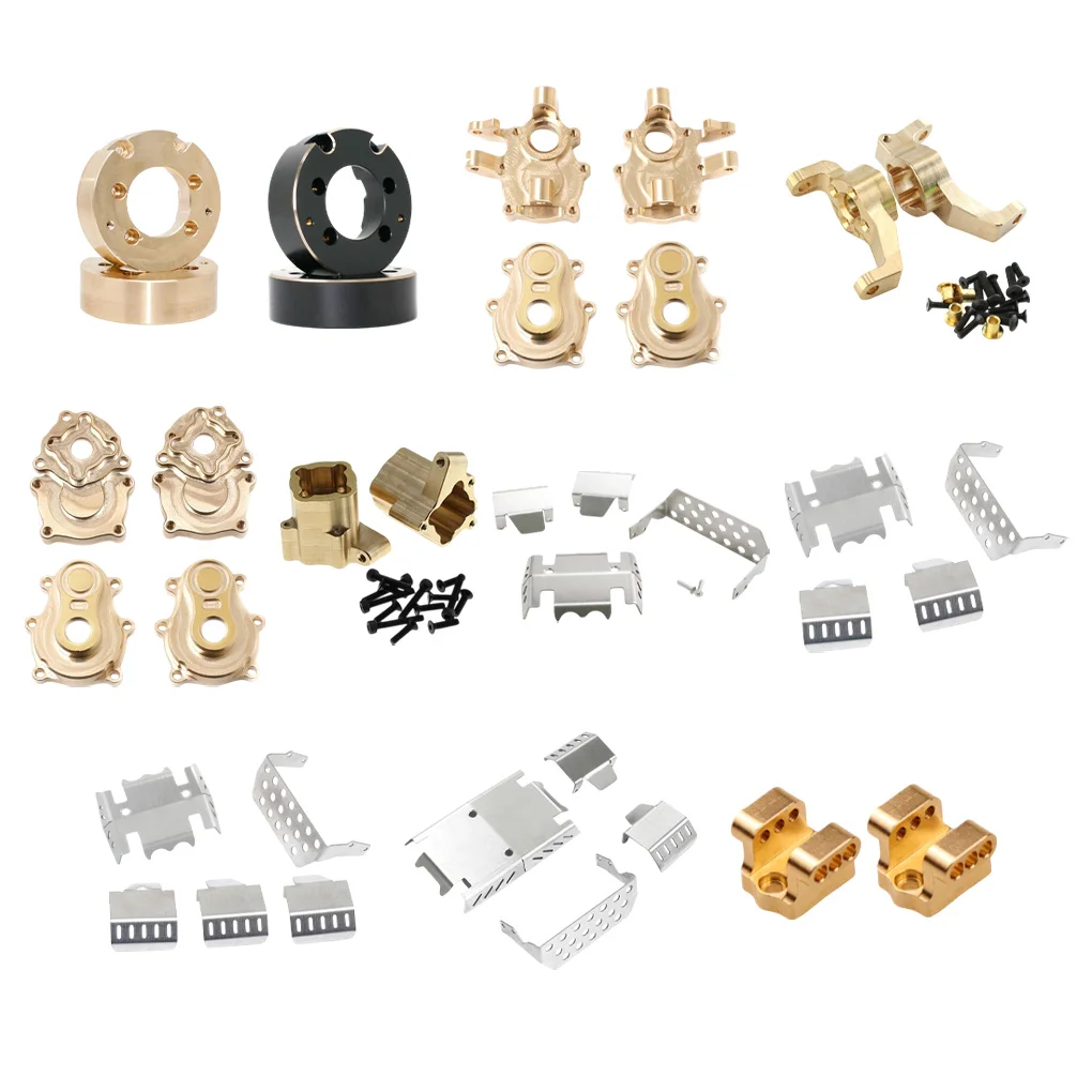 Metal Counterweight Rear Axle Mount Armor Steering Group for CROSSRC 1/8 Crawler EMO X X2 X3 X4 X5 RC Car Upgrade Parts