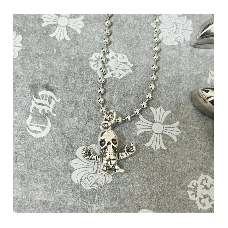 

Kid Necklace Retro Old Personality Skull Hip Hop Punk Trend Men and Women The Same Style