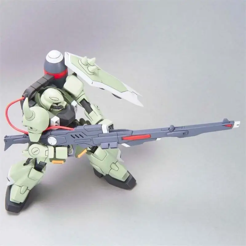 Bandai-Gundam modelo Gunner Zaku Warrior Shelling, modelo a escala 1/144, Hg Gundam Seed-23, figura de acción de Anime, figura de juguete