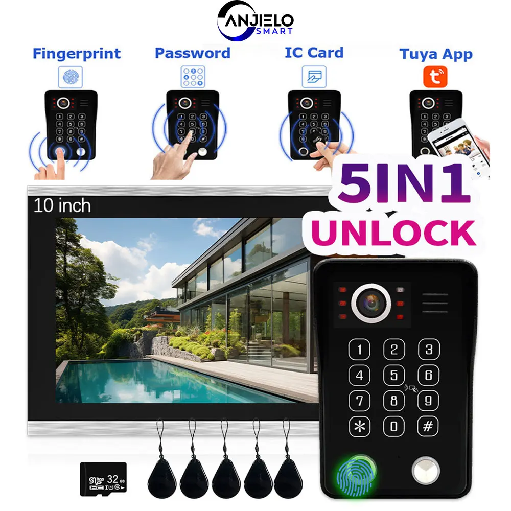 ANJIELO отпечаток пальца 5 в 1 разблокировка