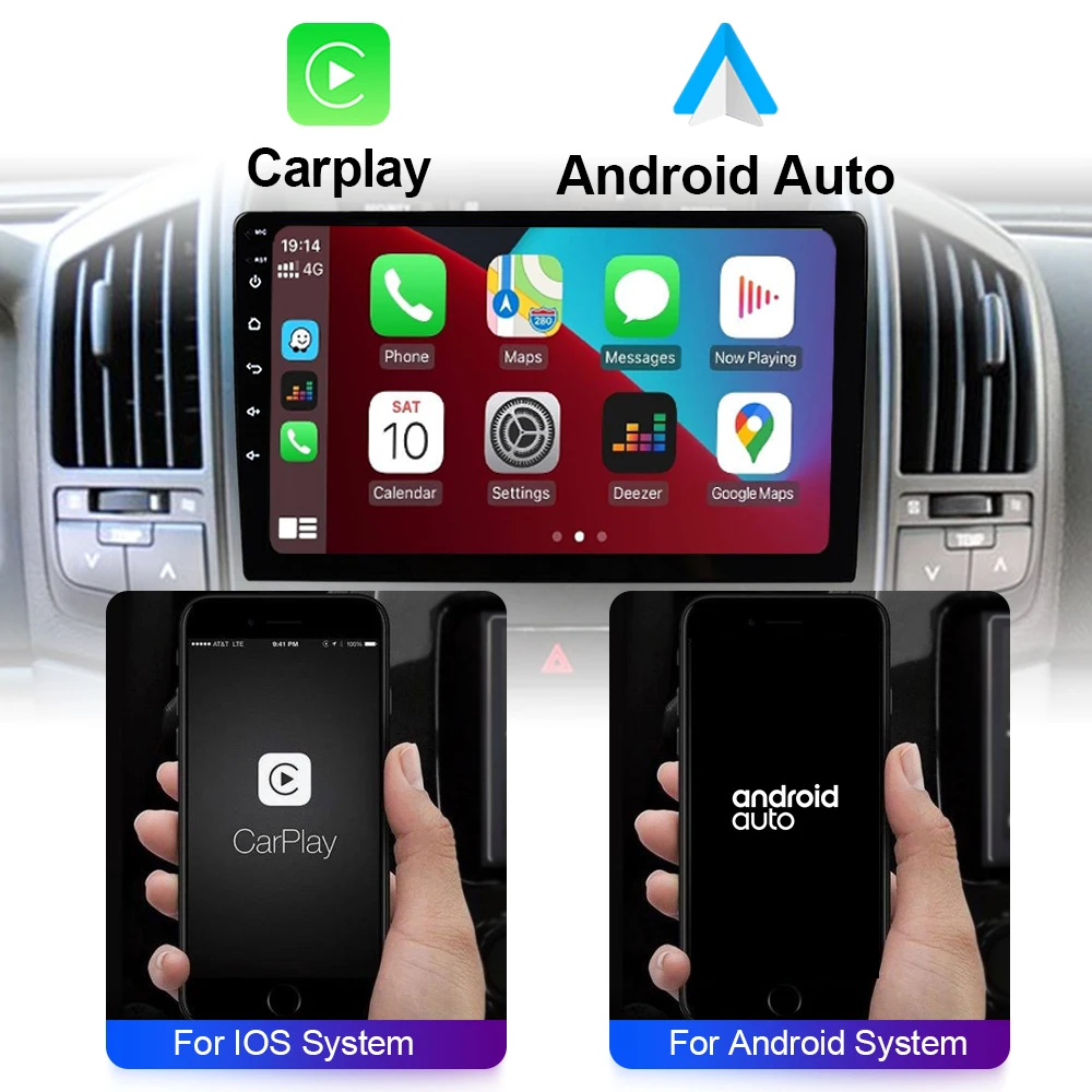 LEHX Wireless Carplay 2din Android 14 Car Radio Multimedia Video Player Universal 7/9/10 inch AutoRadio GPS Navigation 4G WiFi