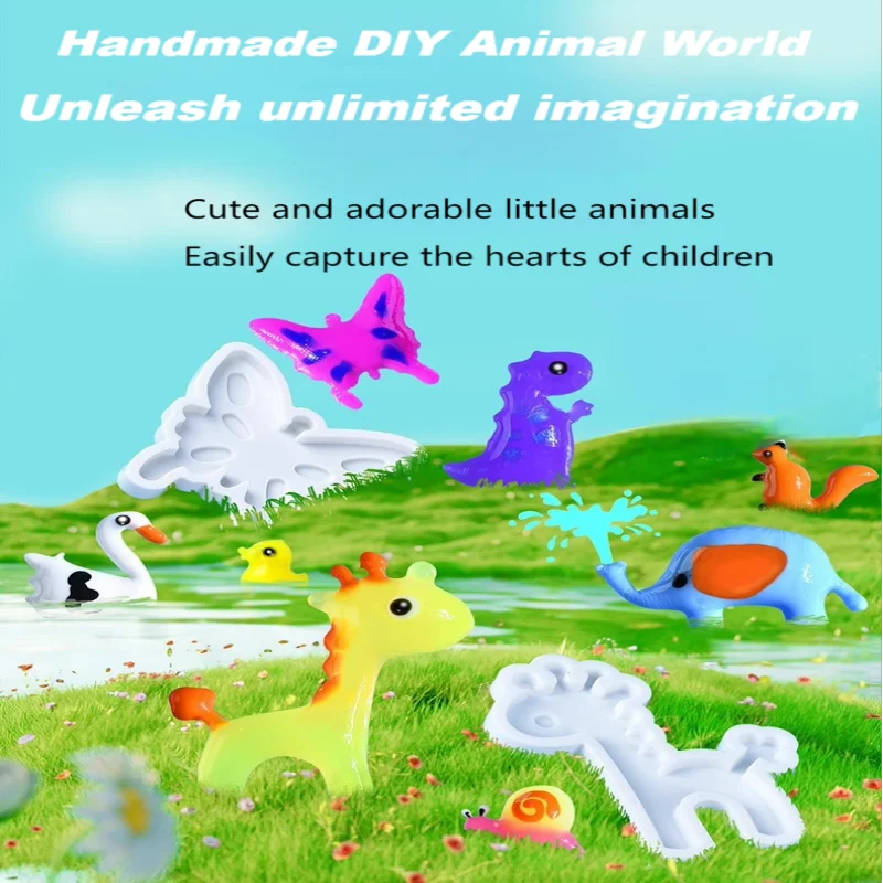 DIY Fairy Magic Water Elf Ocean Mold For Kids 3D Handmade Kits Aqua Fairy Gel Toy Set Handicrafts Educational Toys Xmas Gifts