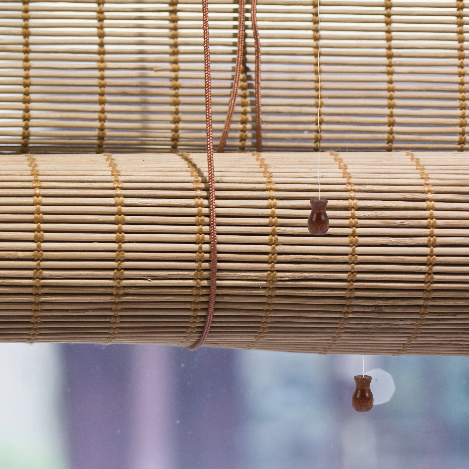 

8Pcs Wood Pull Cord Knob Elegant Blind Accessories Wooden Hanging Pulls for Curtains Window Shades Cords Tassels