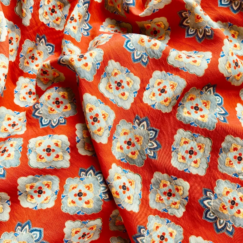 

1 метр X 1,5 метра Lingge Tuanhua парча хлопчатобумажная ткань новый китайский стиль платье ремень Qipao одежда в этническом стиле ткань