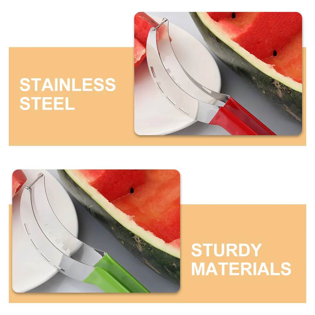 

2 Pcs Watermelon Cut Device Fruit Splitting Tool Slicing for Cutter Cuttedr Fruits Slicers Gadget
