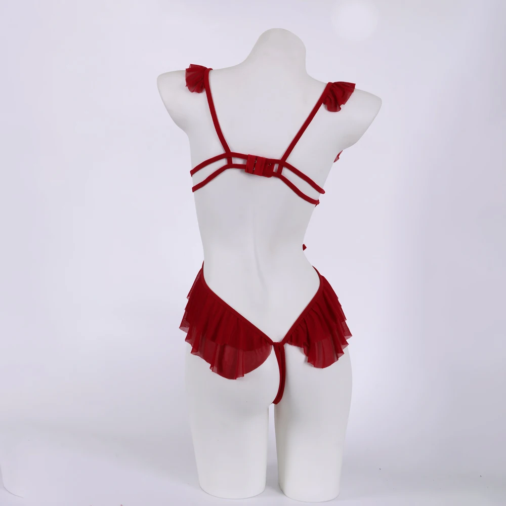 Sexy Ouvert Dessous Frauen Spitze Hohl Bodysuit Exotische Pyjamas Teddy Babydoll Kleid Tiefe V Offenen Schritt Porno Unterwäsche Set