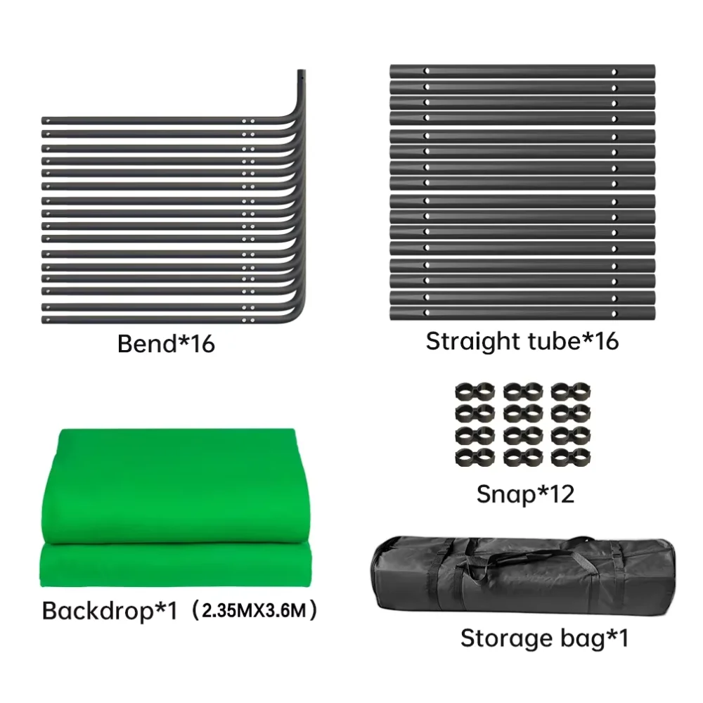 خلفية مفاتيح صفاء قابلة للطي ، قماش مقاوم للتجاعيد ، إعداد فائق السرعة ، إزالة خلفية للتيار ، × 4 أمتار ، شاشة خضراء