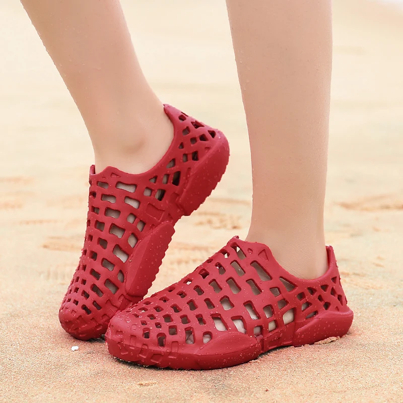 36-45 # coppia Unisex di grandi dimensioni sandali estivi all'aperto scarpe da spiaggia Aqua pantofole Casual scarpe da giardino Weman scarpe da Wading da uomo