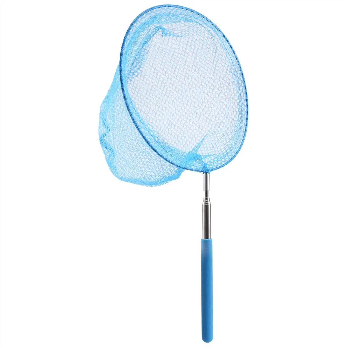 ABPF Outdoor Catching Catching Butterfly Net Fishing Net Bag Stainless Steel Telescopic Fishing Net Tool Outdoor Telescopic Port