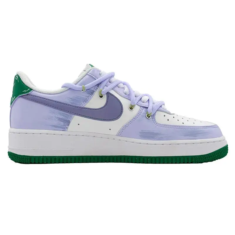 【Customize】Nike Air Force 1 Skateboarding Shoes Men Low-top Purple Sneakers shoes FJ4146-102