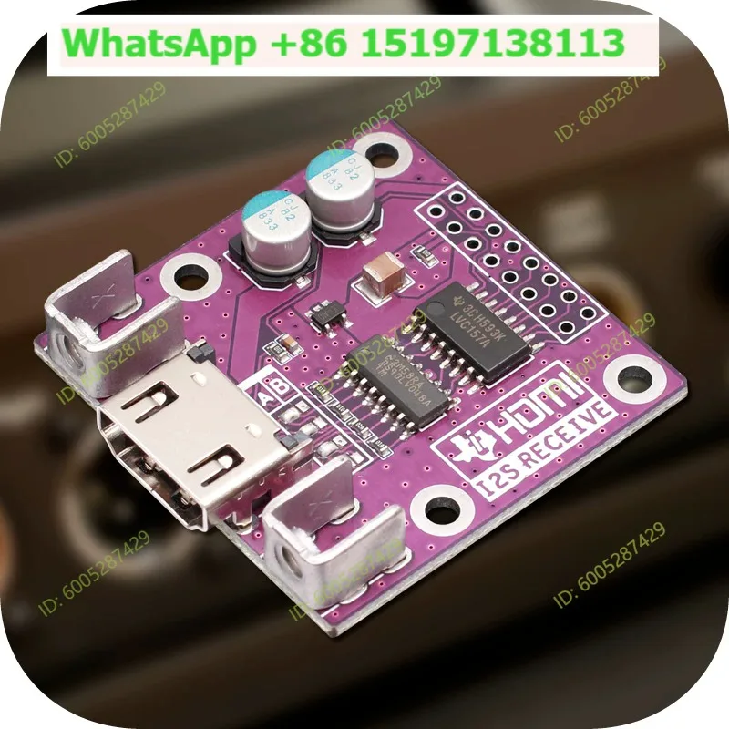 HDMI to I2S receiver board, module I2S to HDMI DAC decoder dedicated