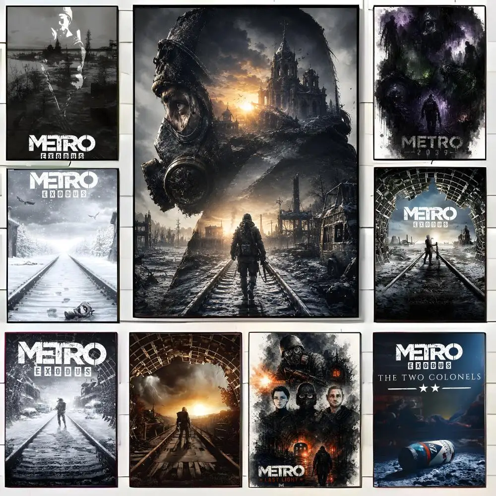 Moive M-Metro Exodus Poster HD Self-Adhesive Wall Decals For Living Room & Bedroom Home Decor Gift