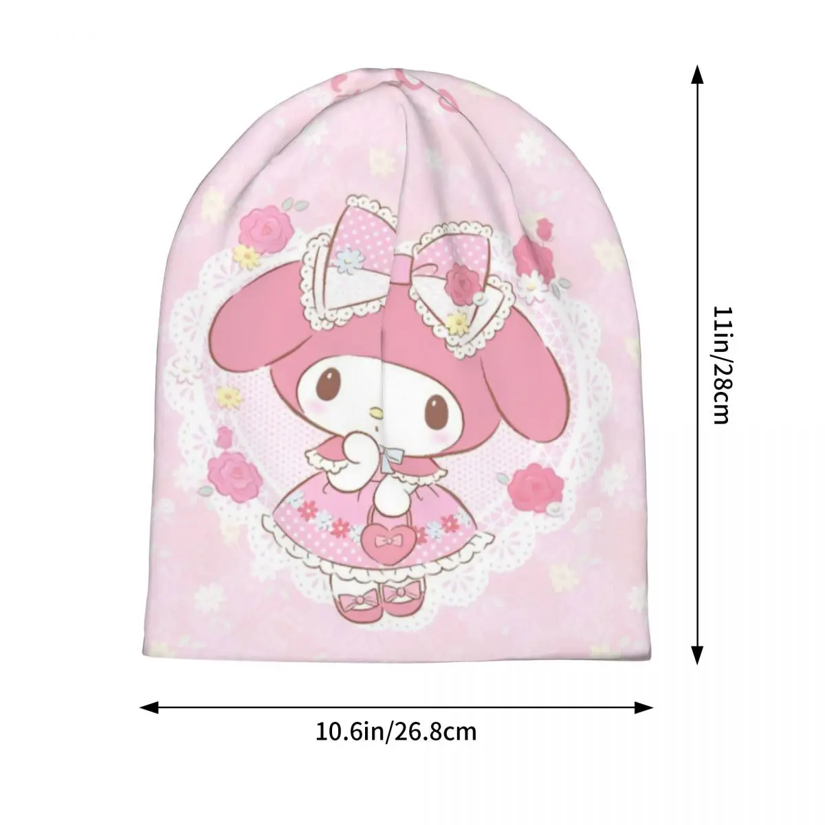 Kawaii بلدي ميلودي بونيه قبعة كول في الهواء الطلق سانريو لطيف الكرتون جماليات Skullies قبعة حريمي للجنسين الصيف قبعات ذات الاستخدام المزدوج #2