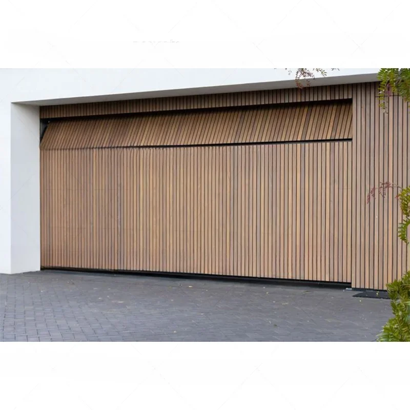 # Hot Sales Electric Garage Door Garage Doors High Glossy Stainless Steel Modern Frameless Glass Garage Door