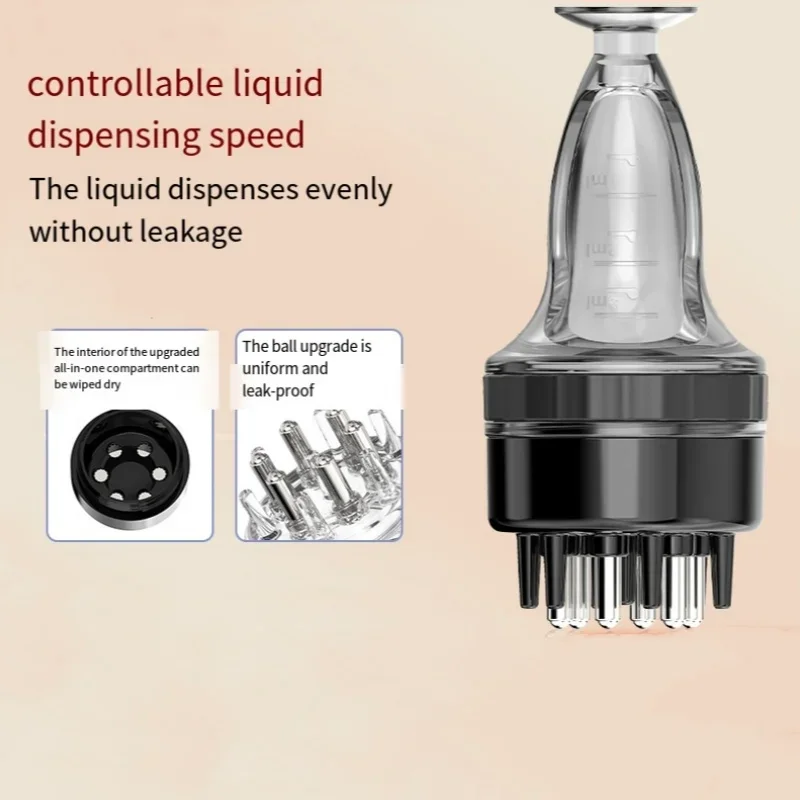 

3ML Scalp Applicator Hair Growth Fluid Smear Ball Bearing Scalp Treatment Essential Oil Anti Hair Loss Liquid Guiding Massager