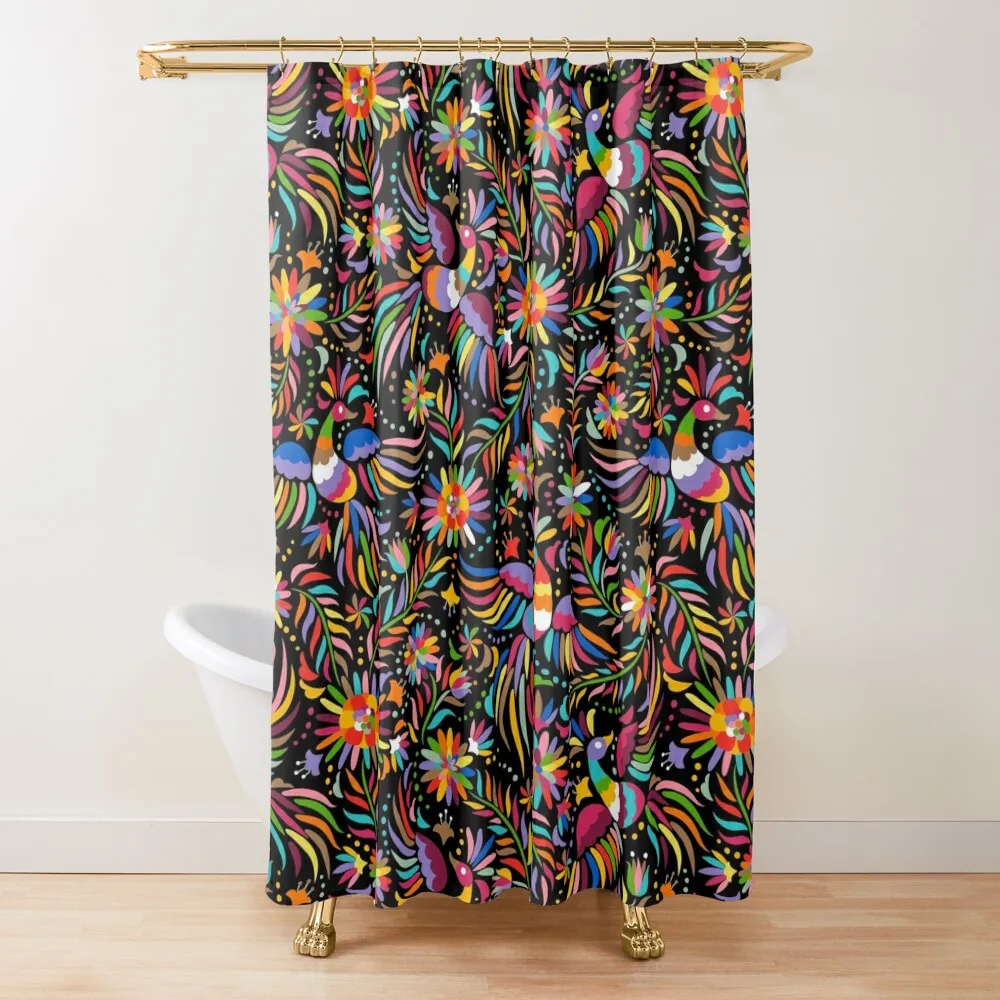 

Mexican black pattern Shower Curtain Cover Shower For Bathroom Set Anime Bathroom Curtain