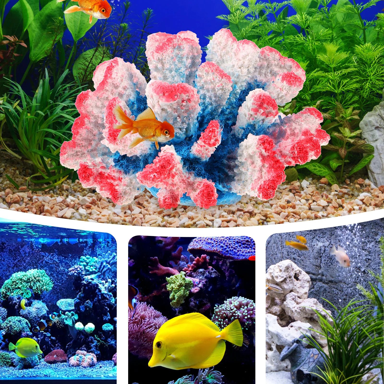 

Simulation Ornament Realistic Resin Aquarium Decor Fish Tank Accessories Underwater Landscape For Freshwater Turtle