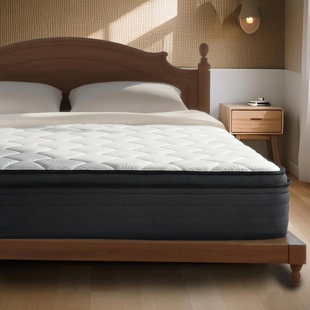 

King Mattress, 12 Inch King Hybrid Mattress In A Box, Upgrade Individually Pocket Springs, Medium Firm, Pressure Relief, Breatha
