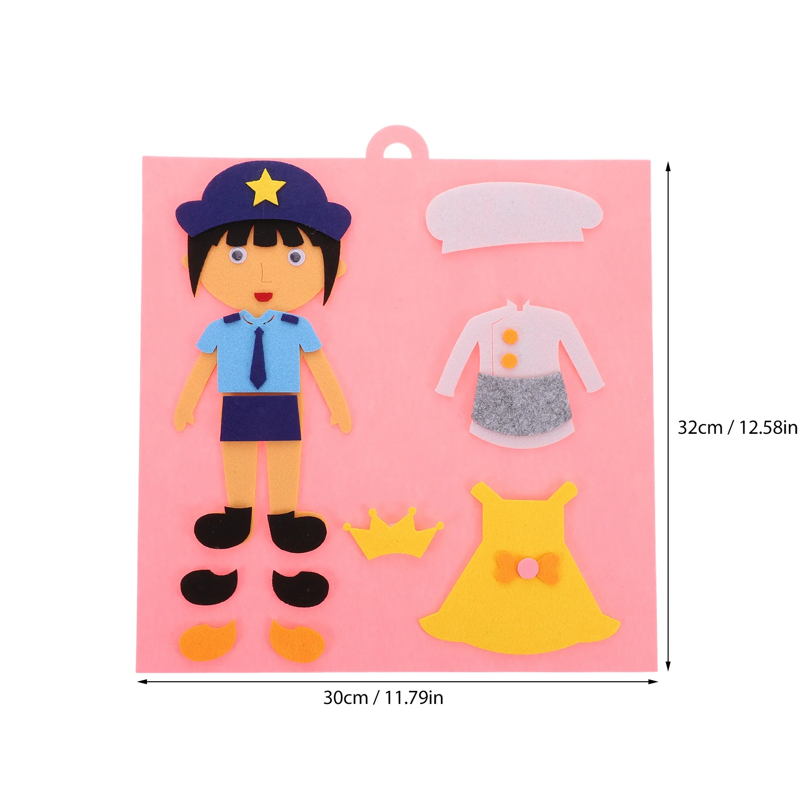 2Pcs Preschool Educational Dress-Up Puzzle Enhance Fine Motor Skills Kindergarten Learning Activities Creative Play