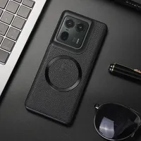 Luxury Business Magsafe Leather Case for Motorola Moto Edge 50 Pro Ultra X50 Fusion Magnetic Wireless Charge Shockproof Cover