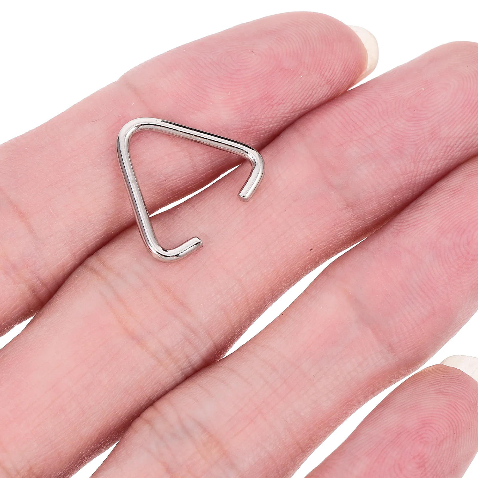 100Pcs Triangle Open Jump Rings Iron Resilient DIY Jewelry Making Accessories Keychains Pendants Triangle Jump Rings