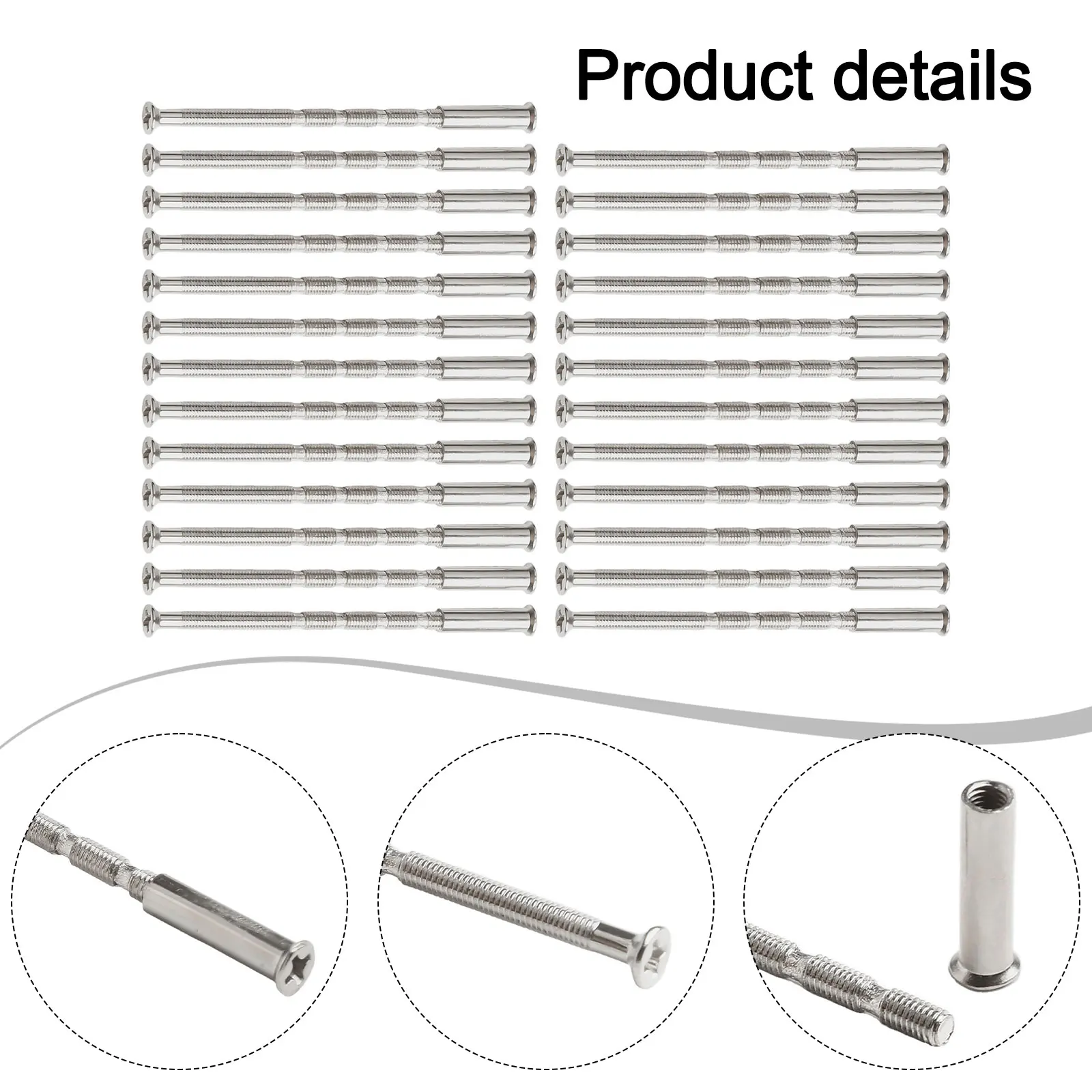 for Eophmi For M3 Door Handle Fasteners 25 pcs for Installing Pull Handles Lever Handles and Decorative Rosettes