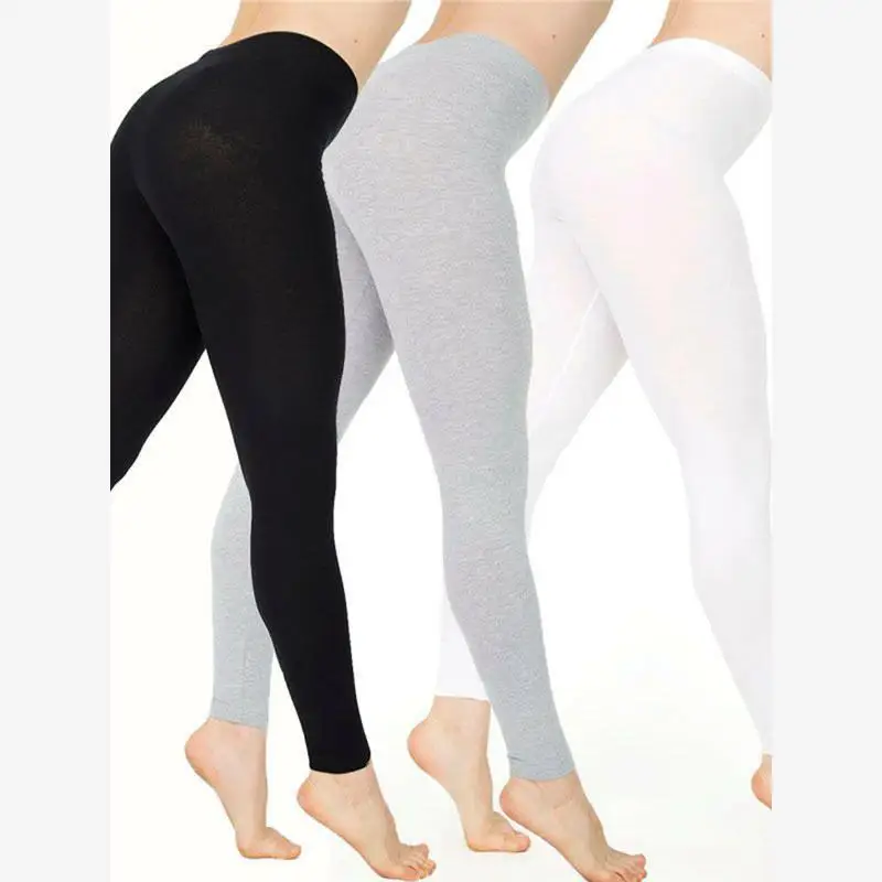 Leggings casual dimagranti per il sollevamento dell'anca da donna Vita medio-bassa Tessuto in PVC Pantaloni a strati base Cleanfit Sle per donne di mezza età
