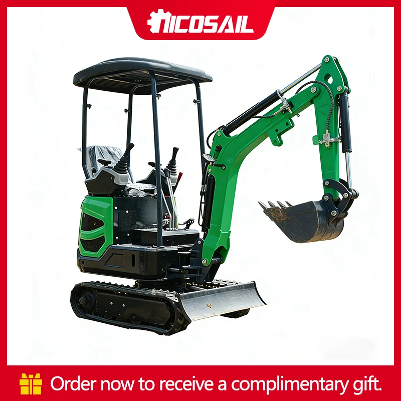 

Новый и доступный мини-экскаватор на гусеничном ходу весом 1,2 тонны для сельского хозяйства в продаже