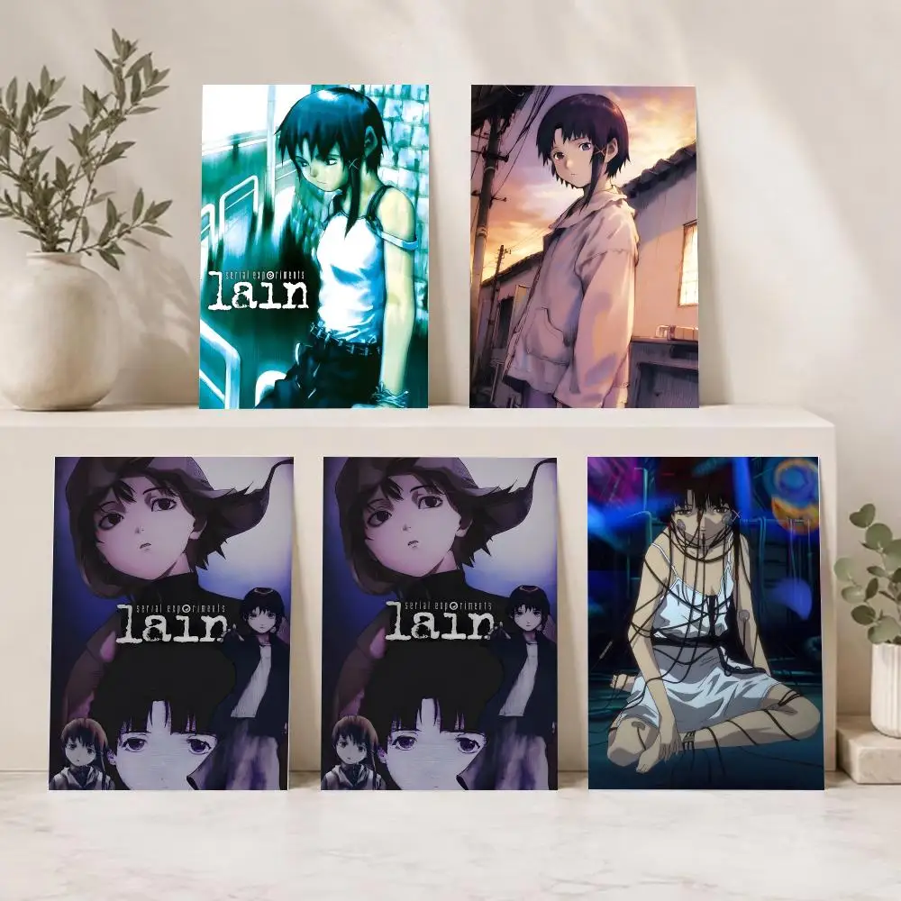 Psychological Anime Serial Experiments Lain Poster Current Style Home Wall Art & Sleek Living Space Accents