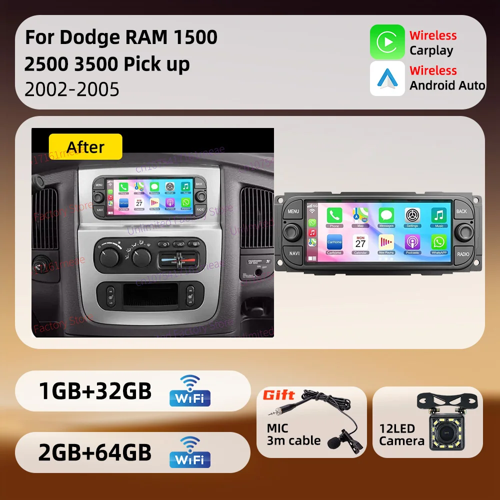 For Dodge RAM 1500 2500 3500 Pick Up 2002-2005 6.86