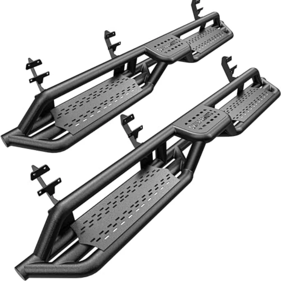 

6inches Running Boards Side Steps Rails Compatible for 2015-2022 F150 F250 Super Duty Super Crew Cab 4 Full Size Doors Two Sta