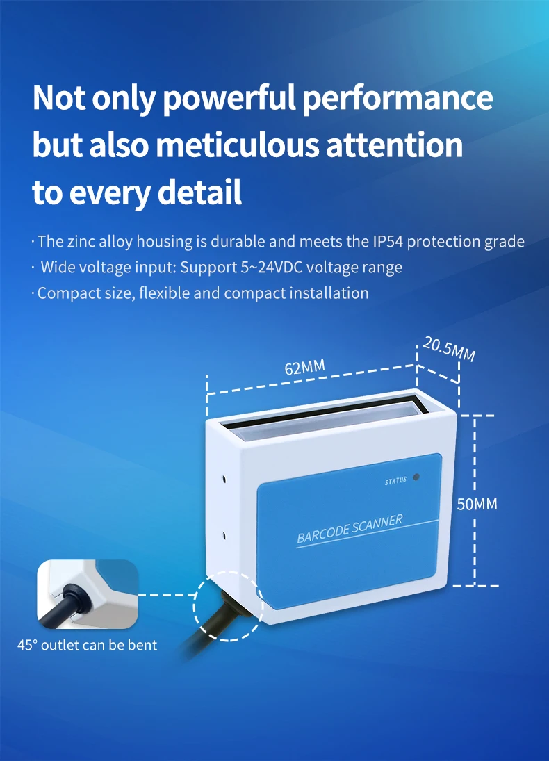 ماسح الباركود بالليزر EP2510L IVD لتشخيص الفيترو والمختبر والرعاية الصحية والتصنيع