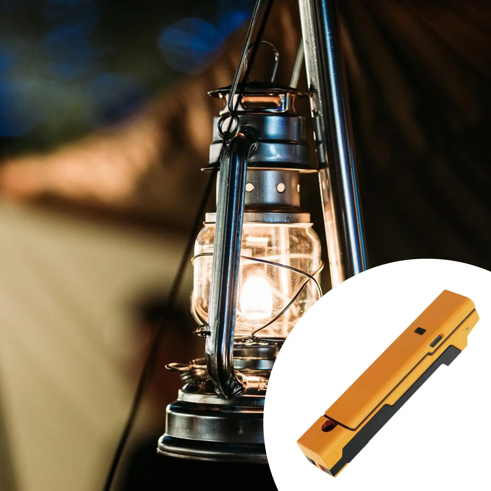 Adjustable LED Work Light Foldable Outdoor Lamp Waterproof Tripod Rechargeable Camping Lantern for Hiking Barbecue Home Use