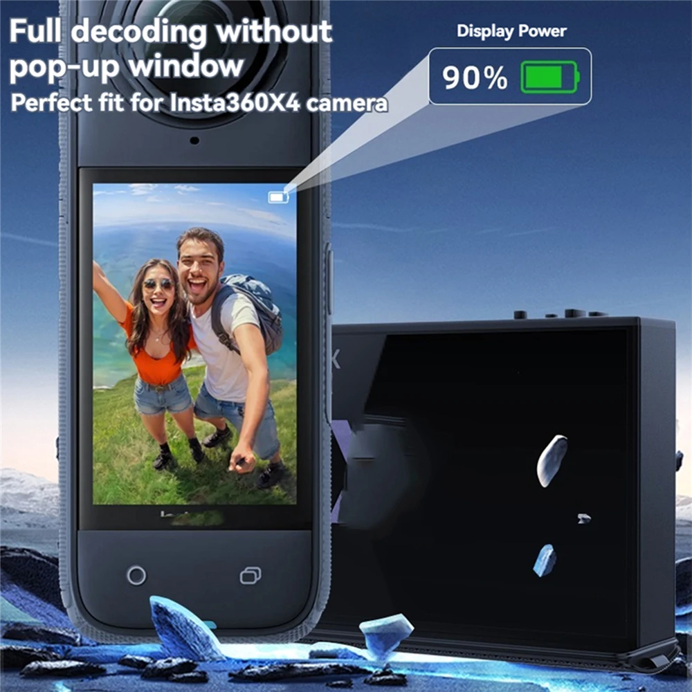 Accessori per la ricarica della batteria della fotocamera del caricatore rapido 3 in1 per Insta360 X4