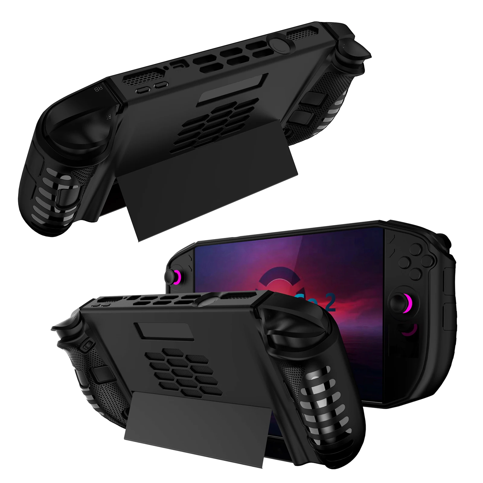 

TPU Dockable Case Ergonomic Drop Protection Grip Case Anti-Drop Slim Cover Protector with Anti-Scratch Design for Legion Go 2