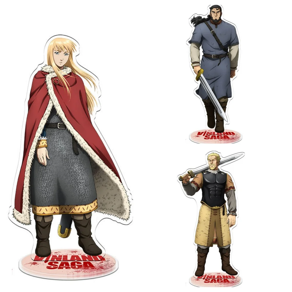 

15CM Anime Vinland Saga Acrylic Stand Model Cosplay Charm Characters Ornament Accessories Goods Collection Gifts