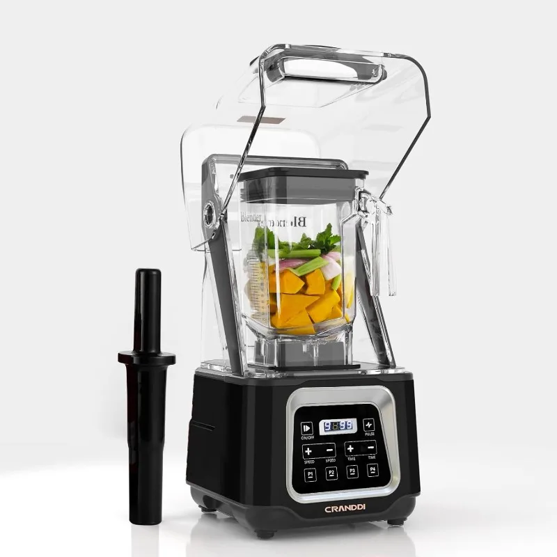 

Smart Blender Digital Touch Screen with Removable Cover,Quiet Shield Blender, Commercial Blender