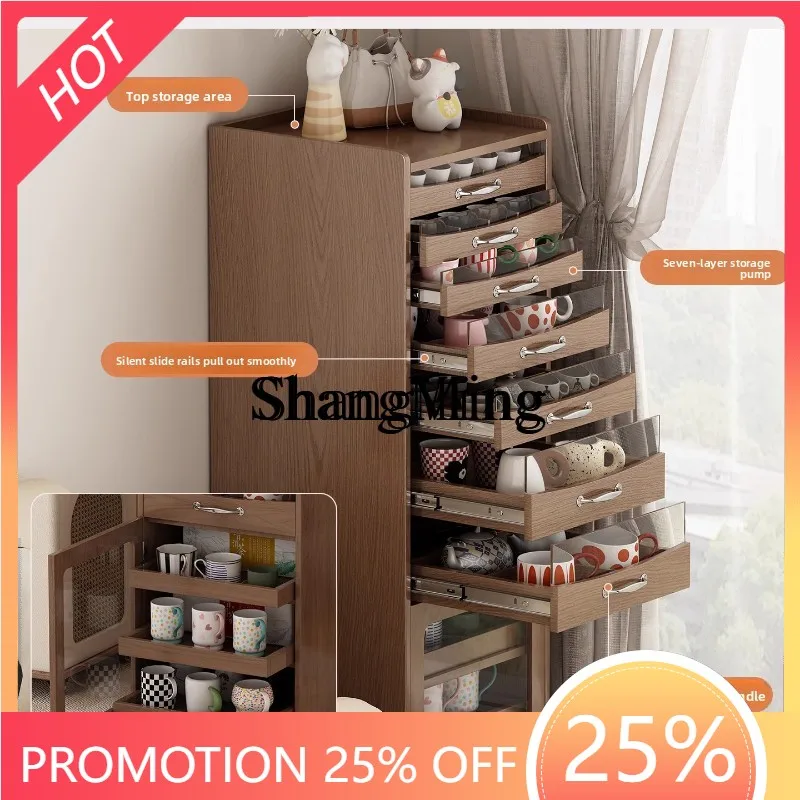 FG good-looking  tea set storage small teacup cabinet Wenwan storage cup cabinet