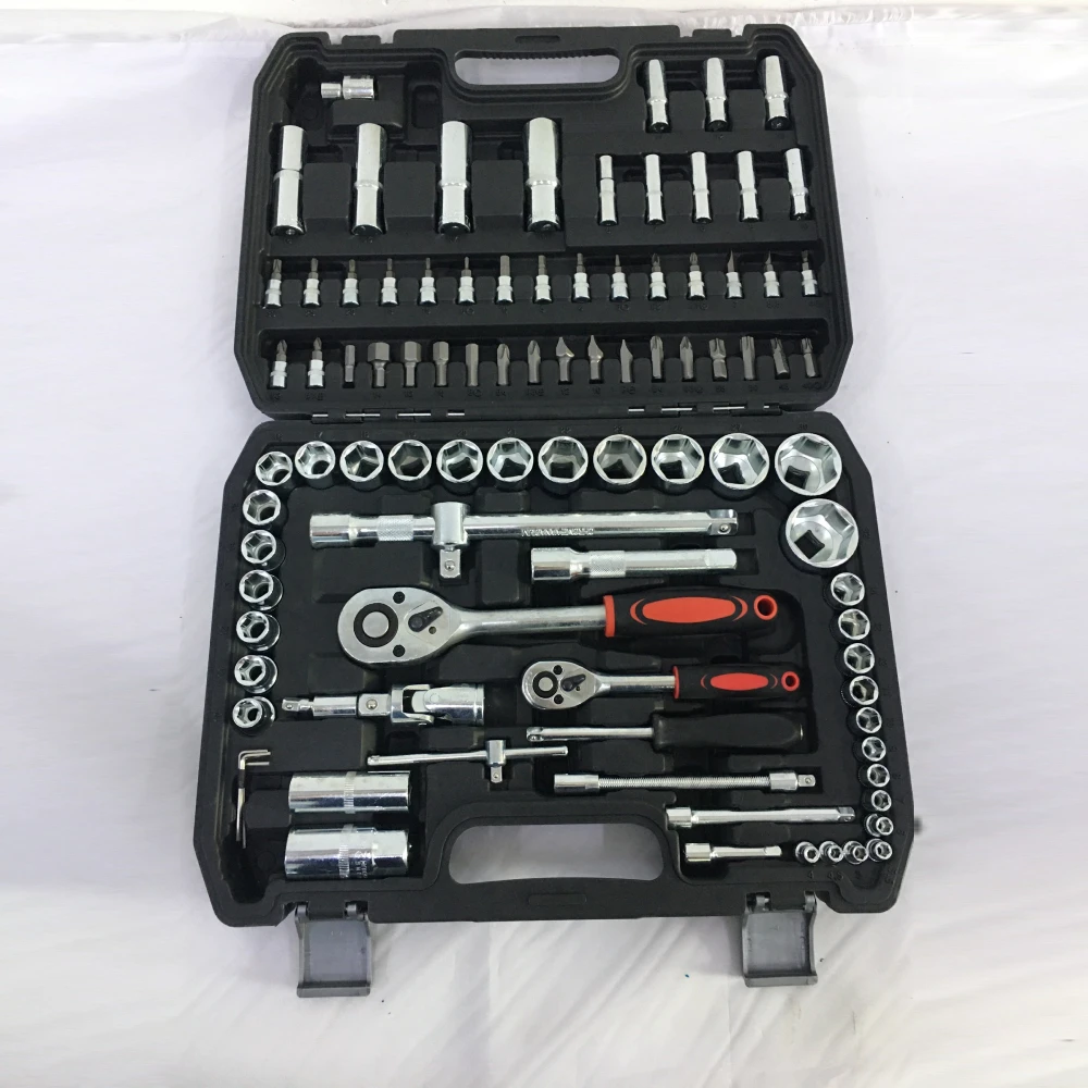 [UK Stock]94pcs Socket Wrench Set Car Repair Tools Ratchet Spanner Wrench Ratchet Spanner Screwdriver Bits Hand Tool