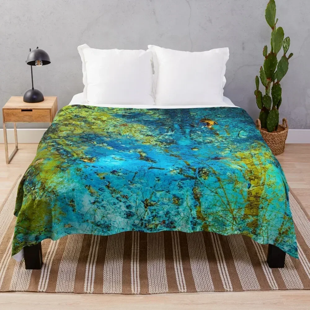 

Planet in Puddles Throw Blanket Soft Comfort Blanket for Reading Watching TV