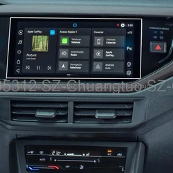 Tempered Glass Screen Protector Film For VW Volkswagen Novo Virtus 2023 10.1 inch Car GPS Navigation interior anti-scratch