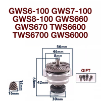 Gear Assembly Assembly Angle Grinder Accessories for Bosch GWS6-100 7-100 8-100 GWS660/670 TWS6600/6700 Power Tools Replacement