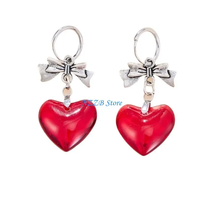 

T21F Romantics Gothic Bowknot Ear Studs Premium Alloy Hypoallergenically Jewelry